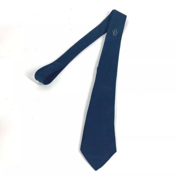 LOUIS VUITTON M77007 Cravat Vivienne Accessories Necktie silk Navy - Picture 1 of 10